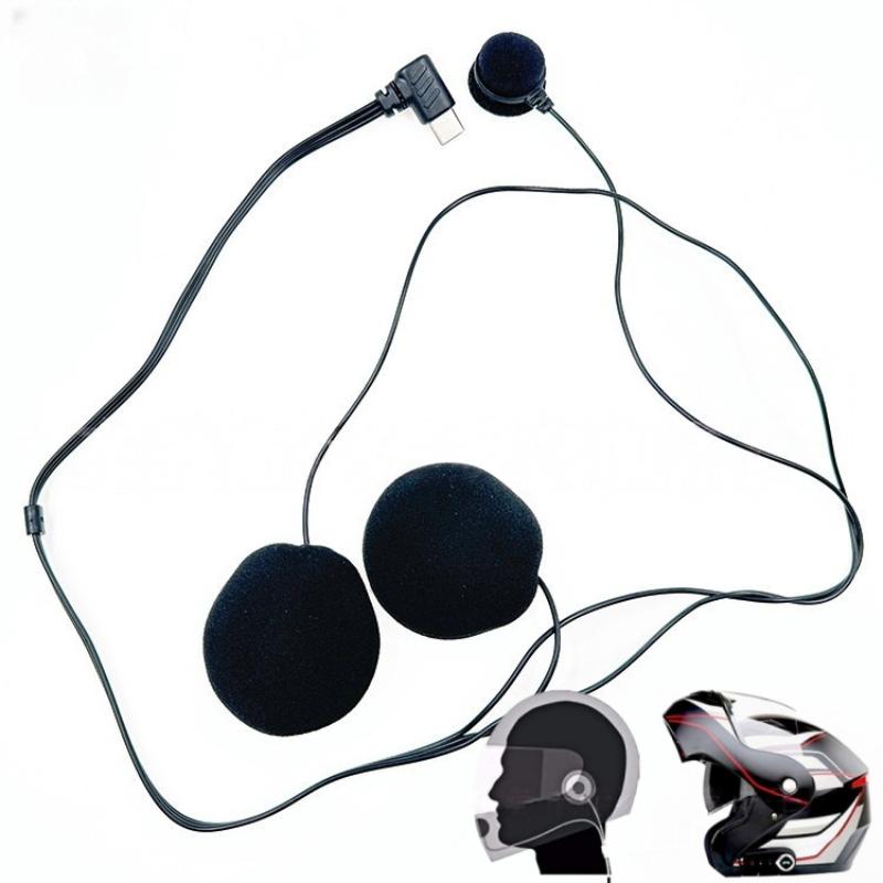 Full Face Motorcycle Helmet With Bluetooth - 1 Stück Typ-C-Stecker HD Geräuschunterdrückung Motorrad