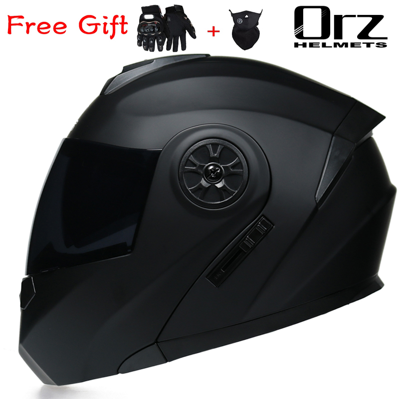 Full Face Motorcycle Helmet With Bluetooth - ORZ-161 Neuester DOT-Zugelassener Sicherheits-Modularhelm Klappbarer Motorradhelm