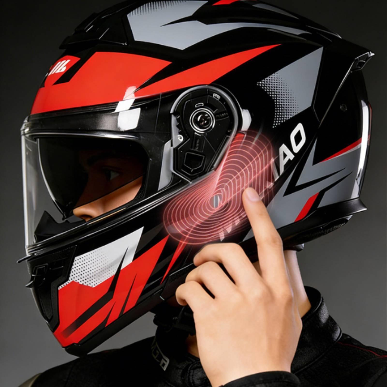 Modular Flip Up Motorcycle Helmet Dot Approved - Klapphelm für Motorräder mit Doppelvisier, DOT-zugelassen,