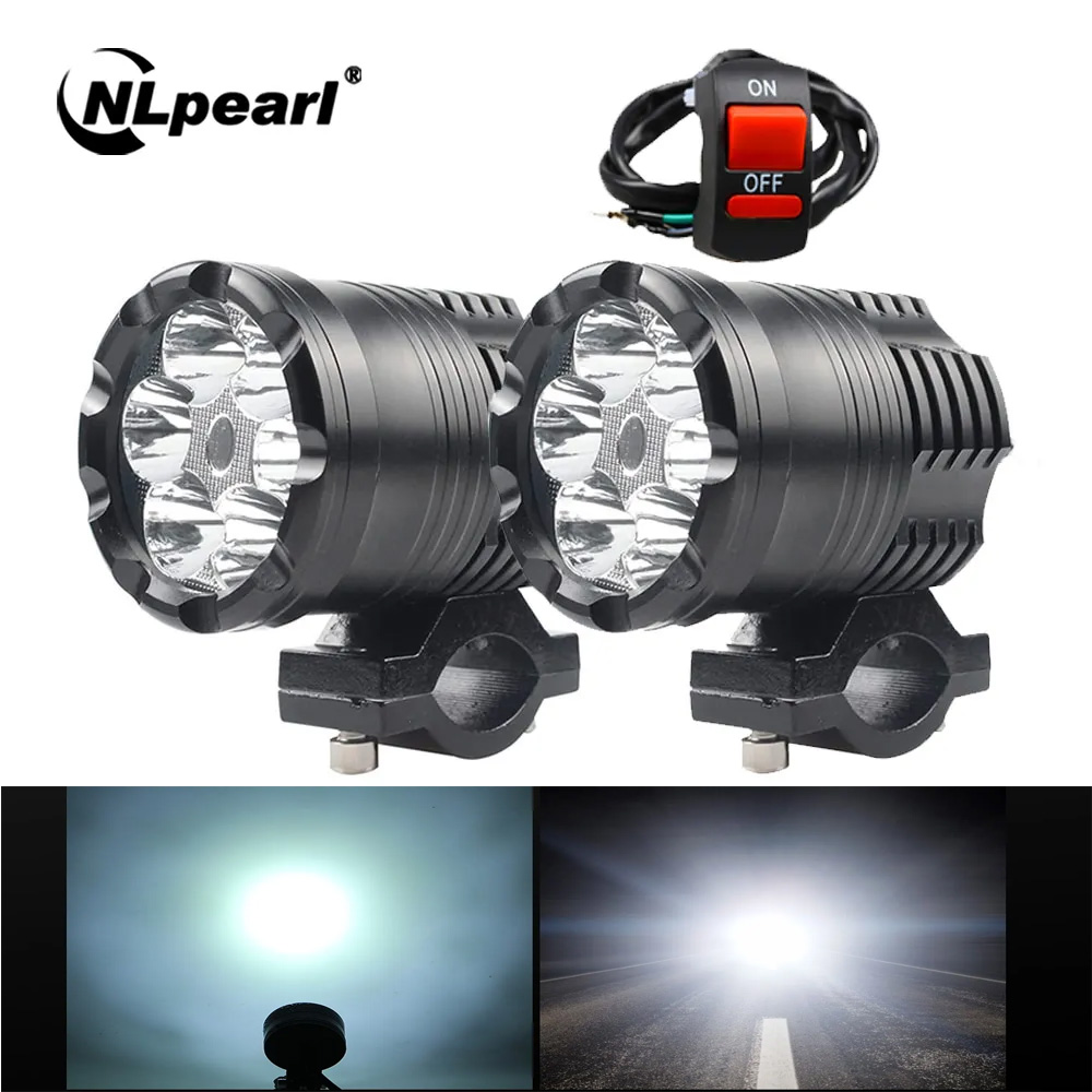Universal Motorcycle Led Headlight Projector - NLpearl 60W Motorrad LED Scheinwerfer Scheinwerfer