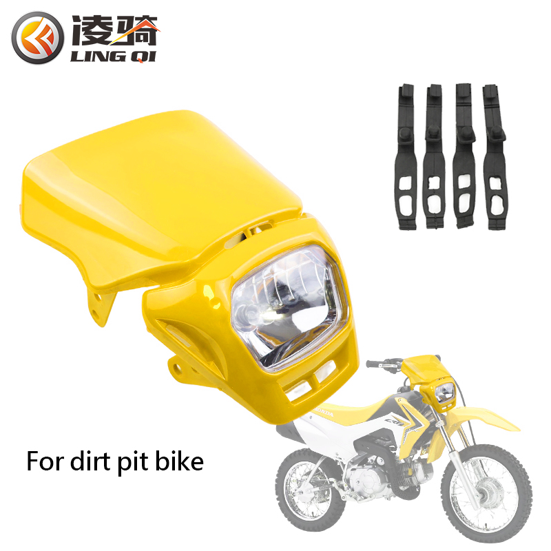 Universal Motorcycle Led Headlight Projector - LINGQI 12V 35W LED-Scheinwerfer PP-Kunststoff Universal-Motorrad-Scheinwerfer