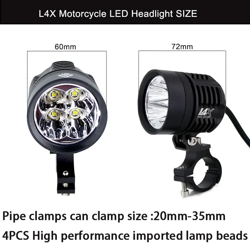 Zweifarbige LED-Stroboskop-Mot – Universal Motorcycle Led Headlight Projector Bewertung und Preis