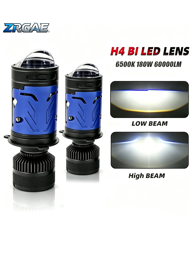 2 Stück H4 Bi-Mini-LED-Projekt – Universal Motorcycle Led Headlight Projector Bewertung und Preis