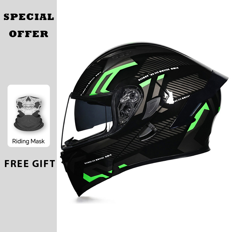 DOT-zugelassener Motorrad-Klap – Dual Visor Motorcycle Racing Helmet Bewertung und Preis