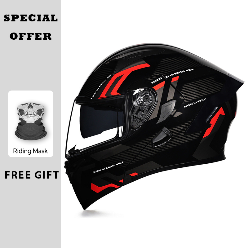 DOT-zugelassener Motorrad-Klap – Dual Visor Motorcycle Racing Helmet Bewertung und Preis