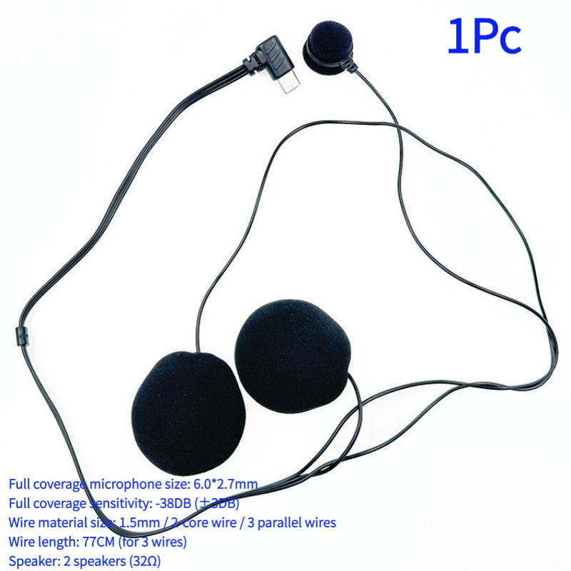 1 Stück Typ-C-Stecker HD Geräu – Full Face Motorcycle Helmet With Bluetooth Bewertung und Preis