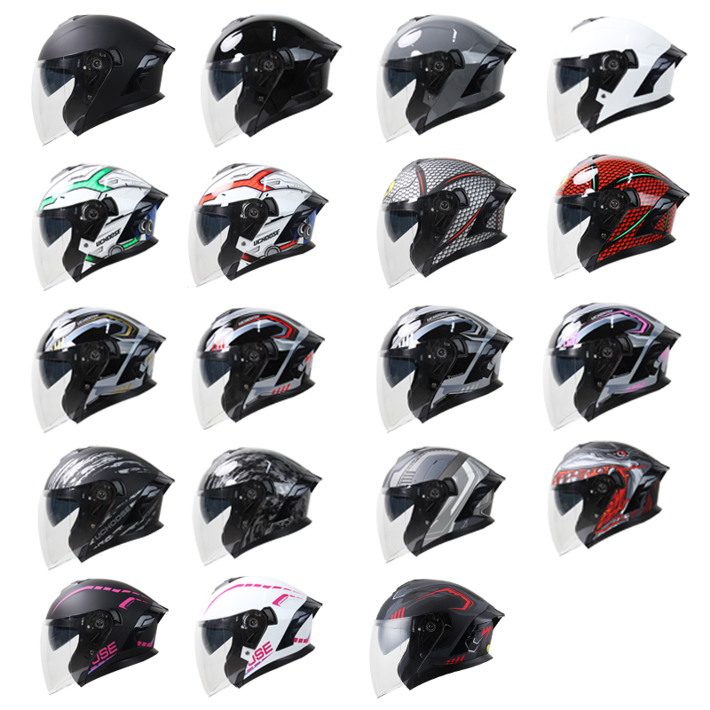 715-Motorrad Dual Visor Flip-U – Dual Visor Motorcycle Racing Helmet Bewertung und Preis